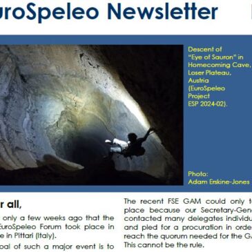 EuroSpeleo Newsletter, December 2024